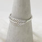 Old Leaf Design Silver Band Ring