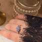925 Sterling Silver Tanzanite Faceted Flower Ring