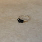 925 Sterling Silver Black Tourmaline Chips Wire Wrapped Handcrafted Ring