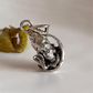 ShivaJi face silver pendant with intricate details