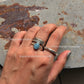 925 Sterling Silver Natural Aquamarine Natural Oval Daily Wear Ring
