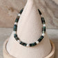 925 Sterling Silver African Turquoise Flat Fresh Water Pearls Bracelet