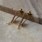 925 Sterling Silver Gold Plated Pink White Stone Kundan Polki & Fresh Water Pearls Charm Bugadi Ear Cuff