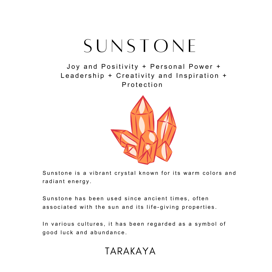 Natural sunstone gemstone with golden shimmer  