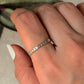 925 Sterling Silver V Engraved Tribal Boho Stackable Daily Wear Ring
