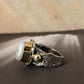 925 Sterling Silver Baroque Pearl Rustic Fusion Handcrafted Ring