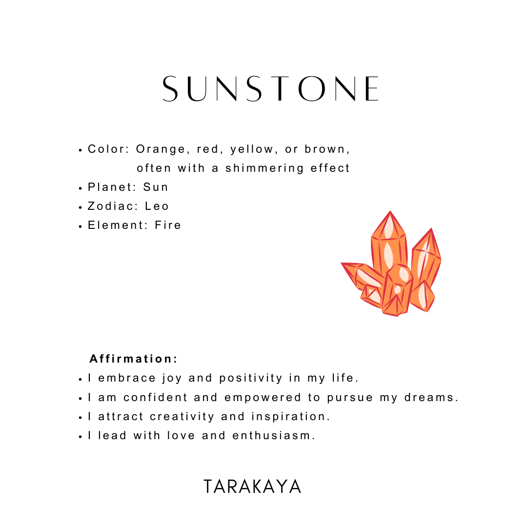 Sunstone crystal for joy, confidence, and vitality