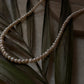 Freshwater pearls baati lock necklace in 925 sterling silver  
