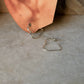 925 Sterling Silver Italian Heart Half Hoops