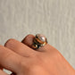 925 Sterling Silver Baroque Pearl Rustic Fusion Handcrafted Ring