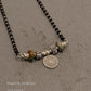 925 Sterling Silver Coin Kingsman Turquoise HillTribe Boho Mangalsutra