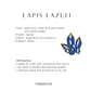 8-Stone Lapis Crystal Charm for Jewelry