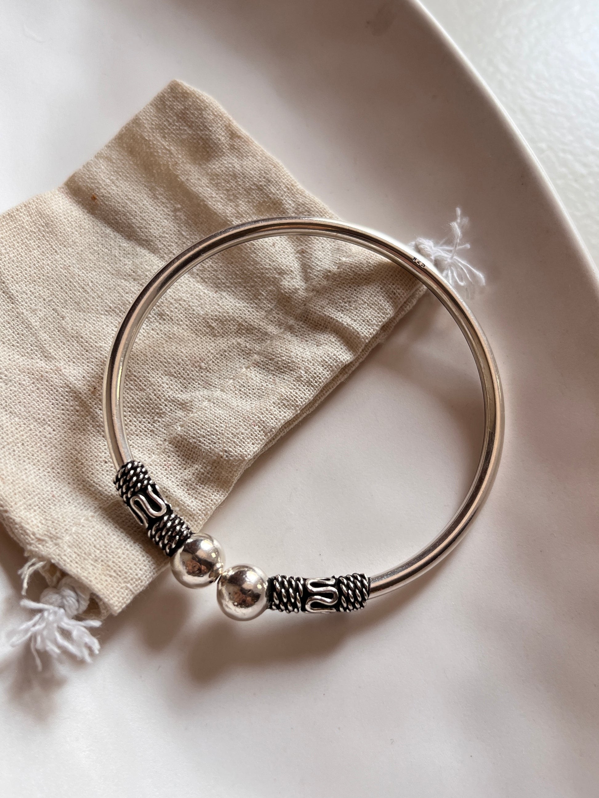 Adjustable Antique Silver Kada
