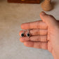 925 Sterling Silver Black Onyx Rope Handcrafted Boho Antique Style Hook Earrings