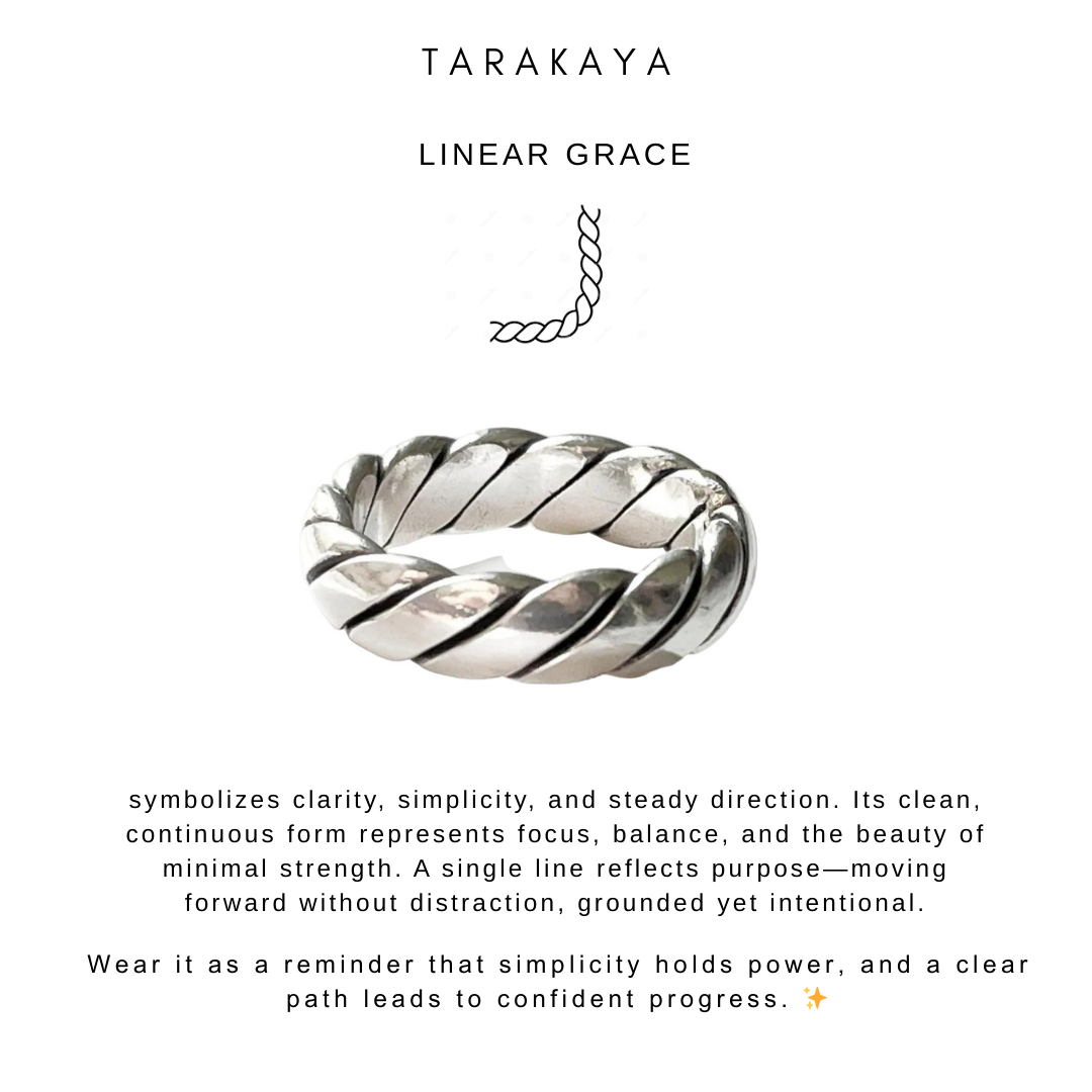 925 Sterling Silver Line Band Unisex Boho Adjustable Ring