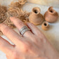925 Sterling Silver Bohemian Hill Tribe Handcrafted Adjustable Ring
