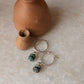 925 Sterling Silver Kingsman Turquoise With Silver Balls Tribal Handcrafted Italian Hoops