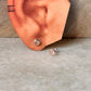 925 Sterling Silver Rose Quartz 6mm Round Studs