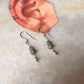 925 Sterling Silver Kingsman Turquoise Tribal Handcrafted Hook Earrings