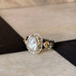 925 Sterling Silver Baroque Pearl Rustic Fusion Handcrafted Ring