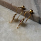 925 Sterling Silver Gold Plated Pink White Stone Kundan Polki & Fresh Water Pearls Charm Bugadi Ear Cuff