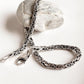 Handcrafted Antique Patterned Silver Bracelet