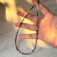 Multi Tourmaline Box Faceted 925 Sterling Silver Choker Necklace