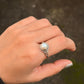 925 Sterling Silver Pearl Round Boho Ring