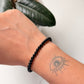 Natural Crystal Black Obsidian 4mm Bracelet