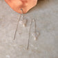 925 Sterling Silver Moonstone Butterfly & Pearls Sui Dhaga Earrings