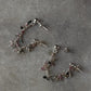 925 Sterling Silver Multi Tourmaline Dual Chain Connector Earrings