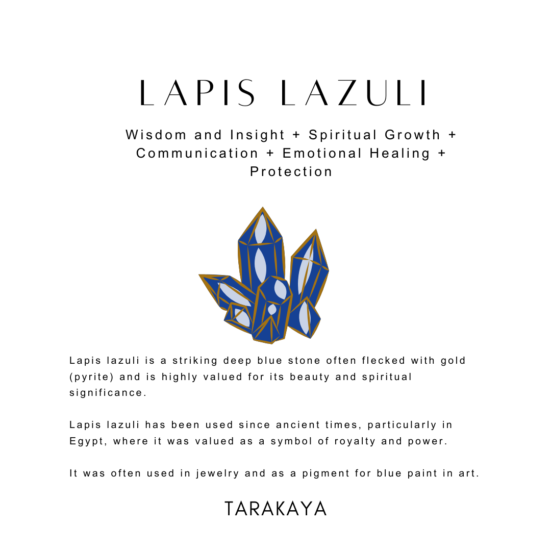 Elegant 2mm Lapis Lazuli natural crystal necklace