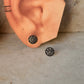925 sterling silver Antique Plain Oxidised Mandala Boho Studs Earrings