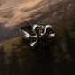 Molten Drip Silver Ring for a Stylish, Creative Touch
