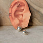 925 Sterling Silver Chunky Italian Dome Half Hoops Earrings