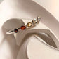 Silver Kada with Seven Chakra Gemstones for Healing