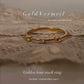 Gold Vermeil Golden Hour white topaz silver ring