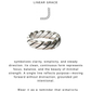 925 Sterling Silver Line Band Unisex Boho Adjustable Ring