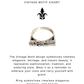 925 Sterling Silver Vintage Motif Boho Signet Ring