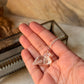 925 Sterling Silver Clear Quartz Duck Carved Pink Tourmaline Crystal Handcrafted Necklace
