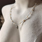 Natural Aquamarine, Fresh Water Pearls & Shell Charm 925 Sterling Silver Necklace