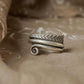 925 Sterling Silver Bohemian Hill Tribe Spiral Handcrafted Adjustable Ring