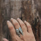 925 Sterling Silver Angel Wings Adjustable Ring