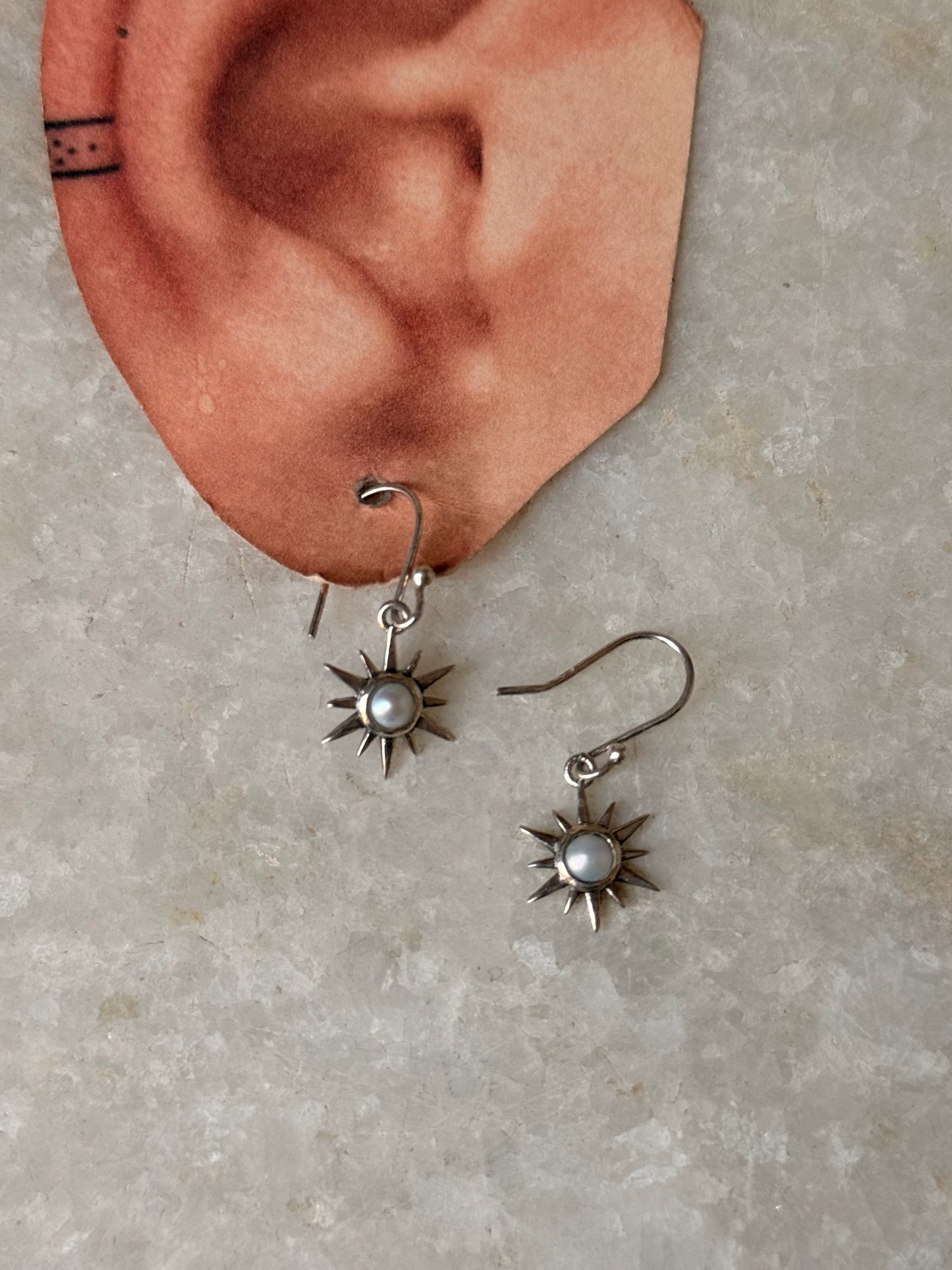 925 Sterling Silver Sunshine Pearl Earrings