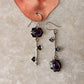 925 Sterling Silver Amethyst Forest Enchantments Mix Match Earrings
