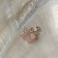 925 Sterling Silver Rose Quartz Star Carved -Wire Wrapped Handcrafted Pendant