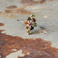 925 Sterling Silver Natural Multi Tourmaline North Star Ring