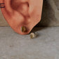 925 Sterling Silver Citrine Raw Uncut studs Earrings