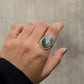 925 Sterling Silver Pear Jasper Handcrafted Ring