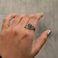 925 Sterling Silver Labradorite Oval Stone Ring